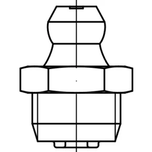 DIN 71412A / PN 86002 düz konik başlı bilyalı gres memeleri
