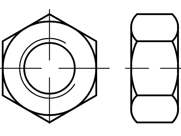 ASME B18.2.2 UNC/UNF dişli somunlar inç