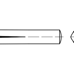 DIN 1472 / ISO 8745 çentikli pimler