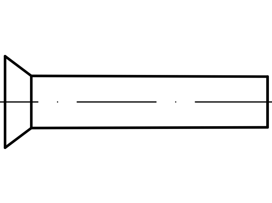 DIN 661 / ISO 1051 / PN 82954 Gömme başlı perçinler