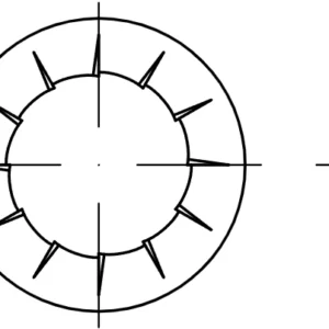 DIN 6798 J fan yaylı rondelalar