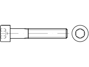 DIN 912 / ISO 4762 / PN 82302 Allen vidaları