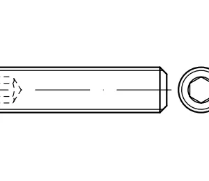 DIN 913 / ISO 4026 / PN 82314 düz uçlu ayar vidaları