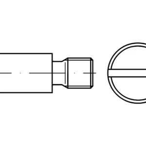 DIN 923 / PN 61241 düz başlı vidalar