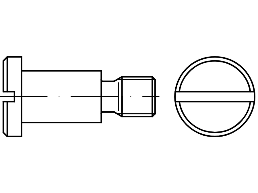 DIN 923 / PN 61241 düz başlı vidalar
