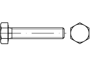 DIN 961 / ISO 8676 / PN 82105 ince dişli vidalar
