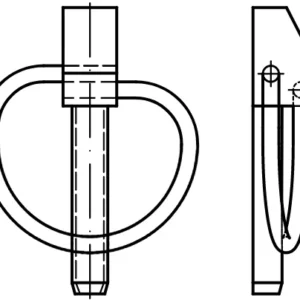 DIN 11023 halkalı pimler