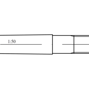 DIN258/ISO8737 dişli pimli konik pimler