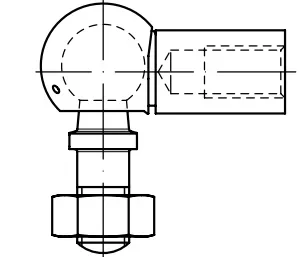 DIN 71802 bilyalı mafsallar