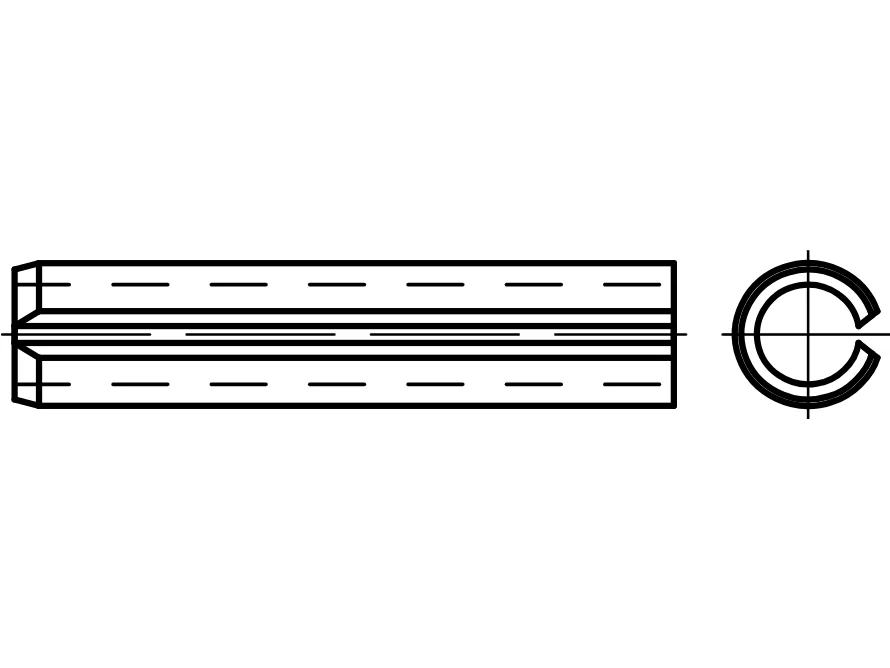DIN7346 / ISO13337 hafif yaylı pimler