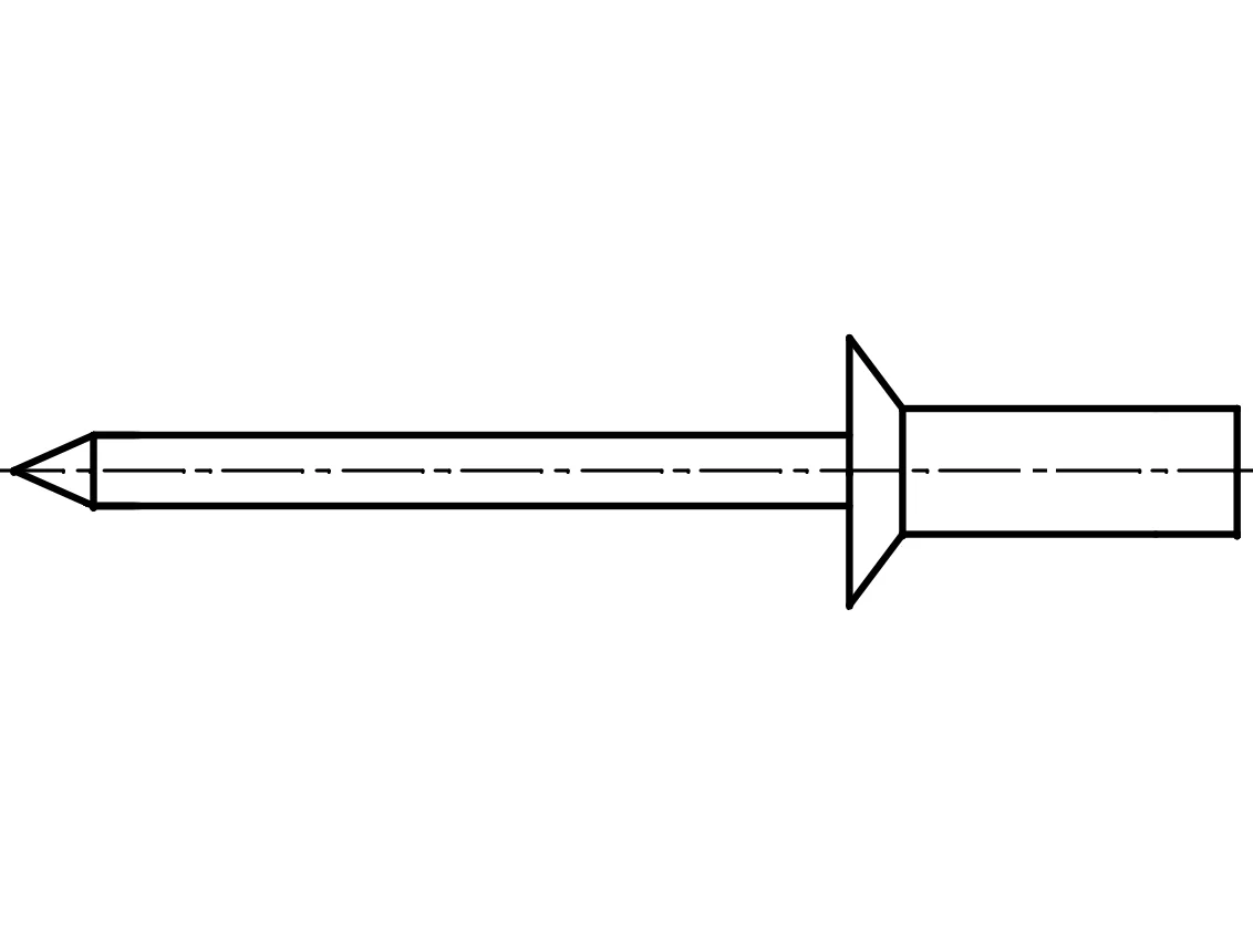 EB 88412 konik başlı sıkı kör perçinler