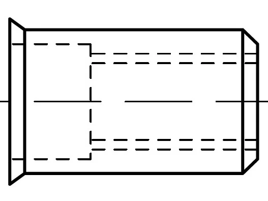EB 88420 silindirik perçin somunları, konik yaka, azaltılmış
