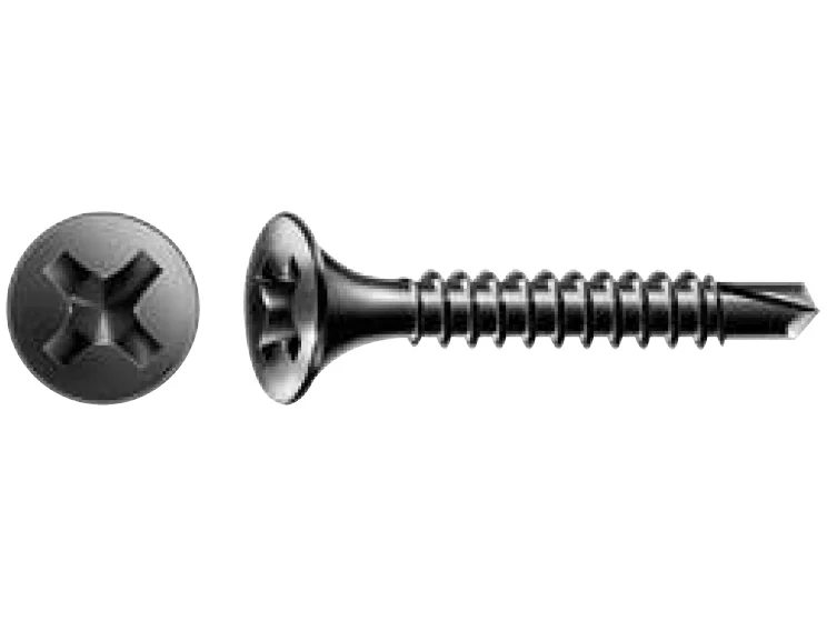 TİP D SPAX takviyeli metal profiller için hızlı montaj vidaları, PH trompet başlığı