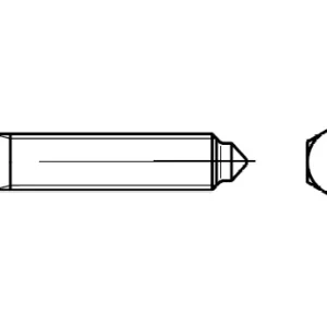 DIN 564 / PN 82304 konik başlı kelepçe vidaları